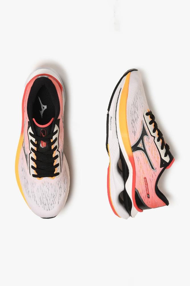 Tênis Mizuno Wave Creation 26 Branco/Vermelho 3