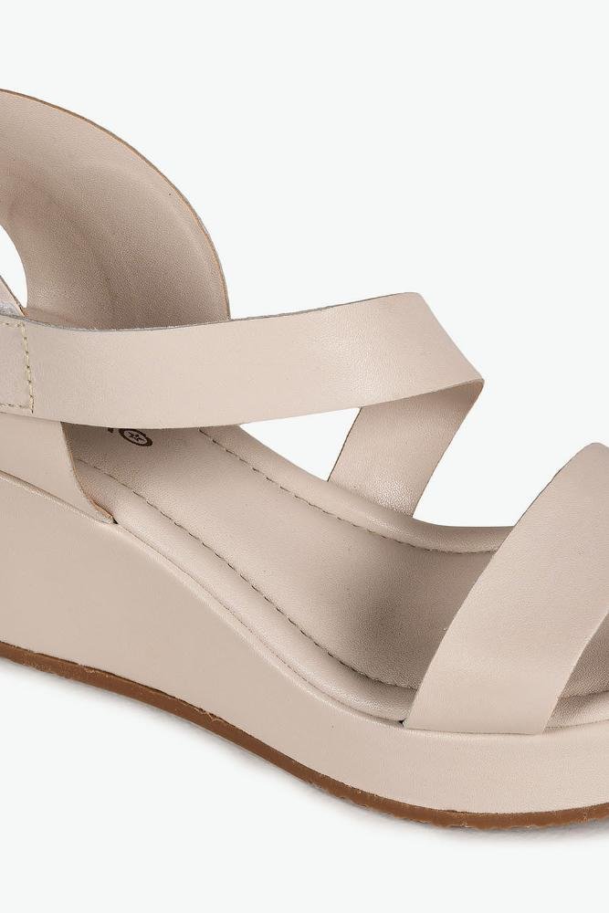 Sandália Feminina Anabela Bottero Maisha Off White 2