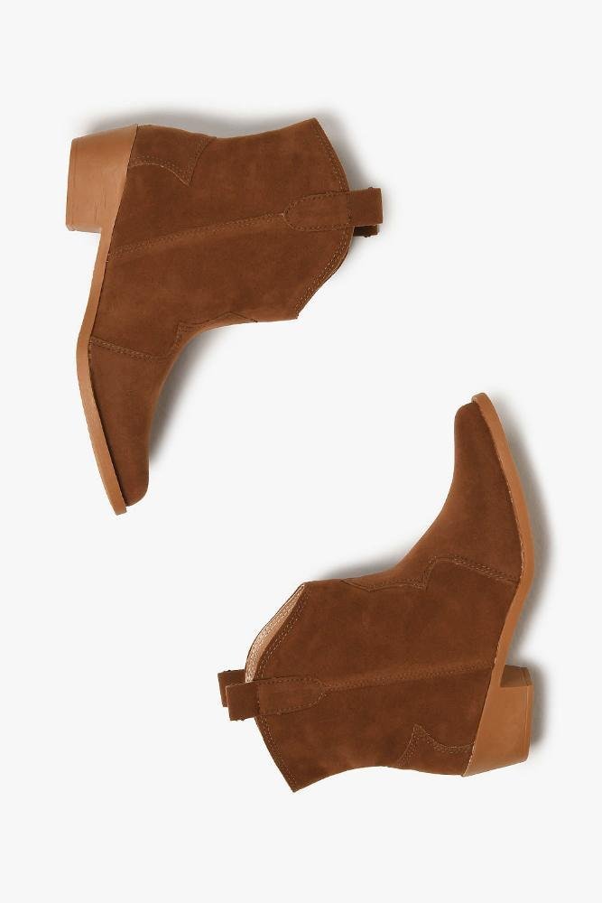 Bota Infantil Texana Cano Baixo Menina Fashion Vick Caramelo 3