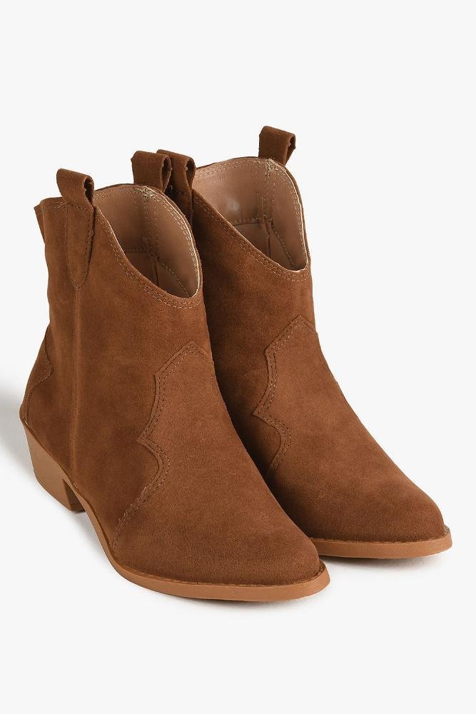 Bota Infantil Texana Cano Baixo Menina Fashion Vick Caramelo 4