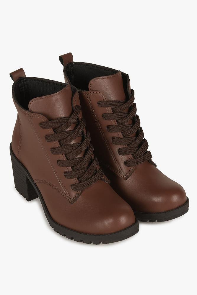 Bota Feminina Cano Médio Costes Lucilla Café 4