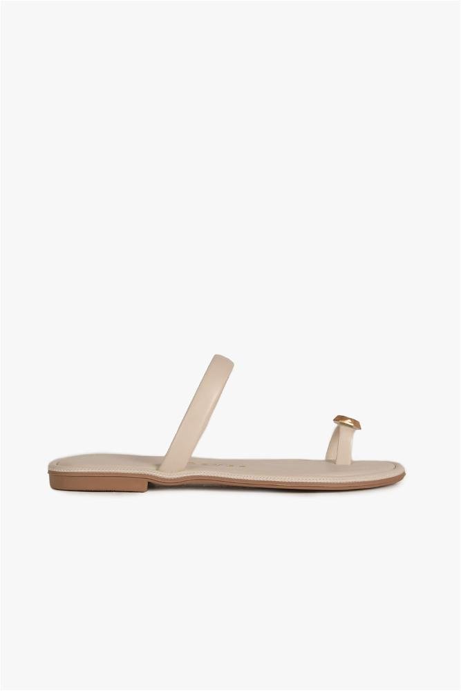 Rasteira Feminina Costes Yasmin Off White 1