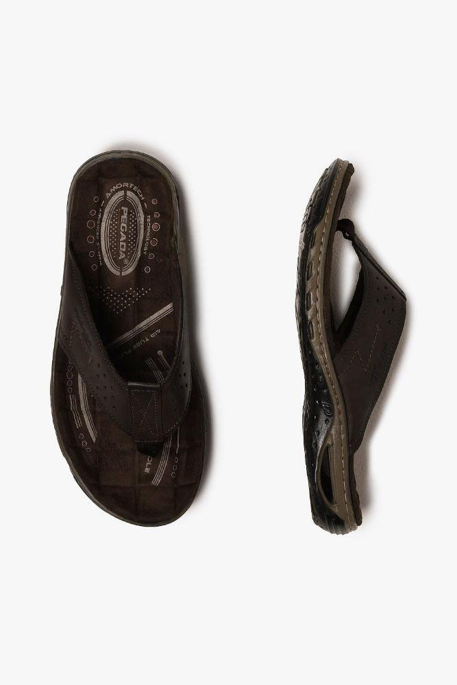 Chinelo Pegada Zeus Masculino Marrom 3