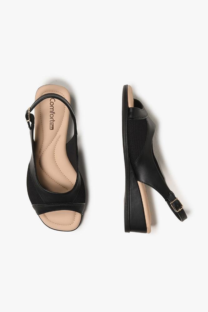 Conforto Feminino Anabela Comfortflex Raissa Preto 3