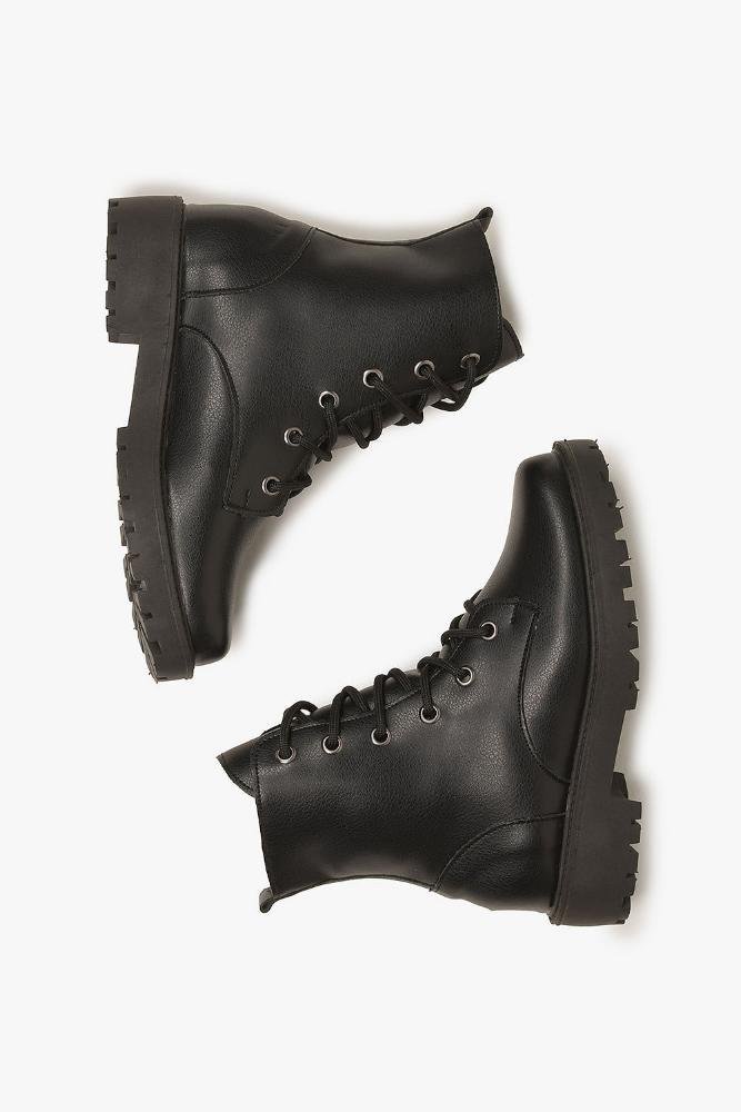 Bota Feminina Coturno Cortes Teodora Preto 3