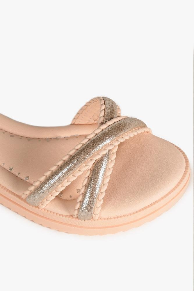 Sandália Infantil Pink Cats Sinie Bege/Dourado 2