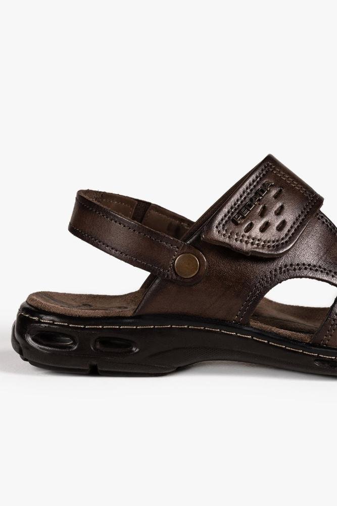 Sandália Masculina Pegada Cravo Marrom 2