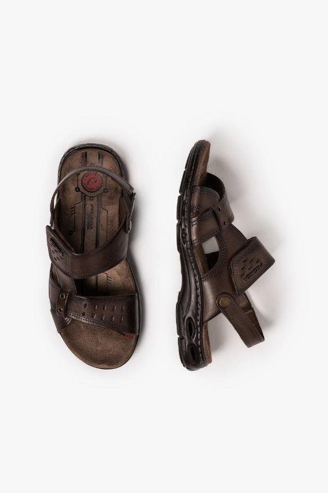 Sandália Masculina Pegada Cravo Marrom 3