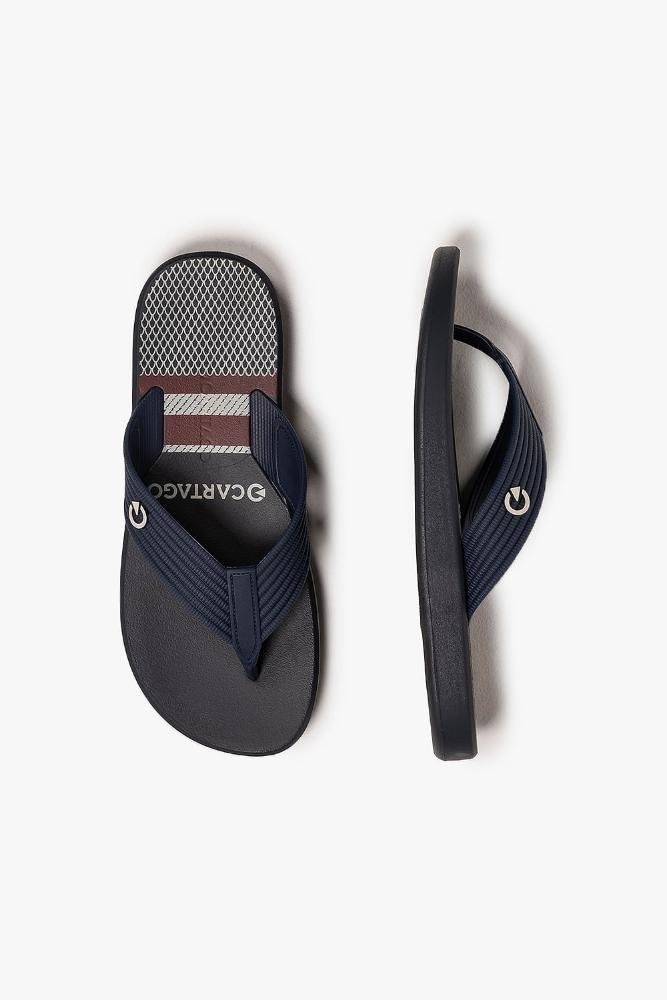 Chinelo Masculino Grendene Cartago Montreal Dedo Azul Marinho 3
