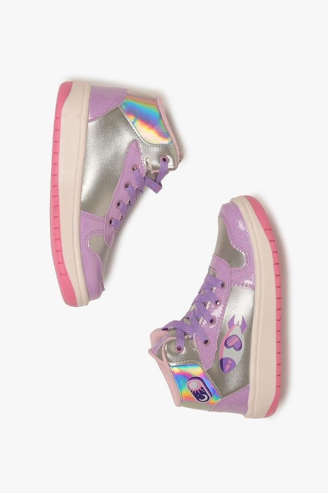 Tênis Infantil Danguinho Dos Rosa Katlen Prata/Roxo 3
