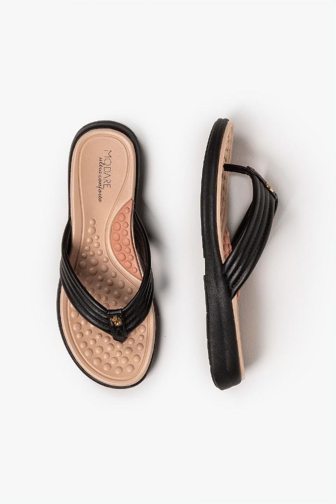 Conforto Feminino Salto Baixo Modare Kyara Preto 8