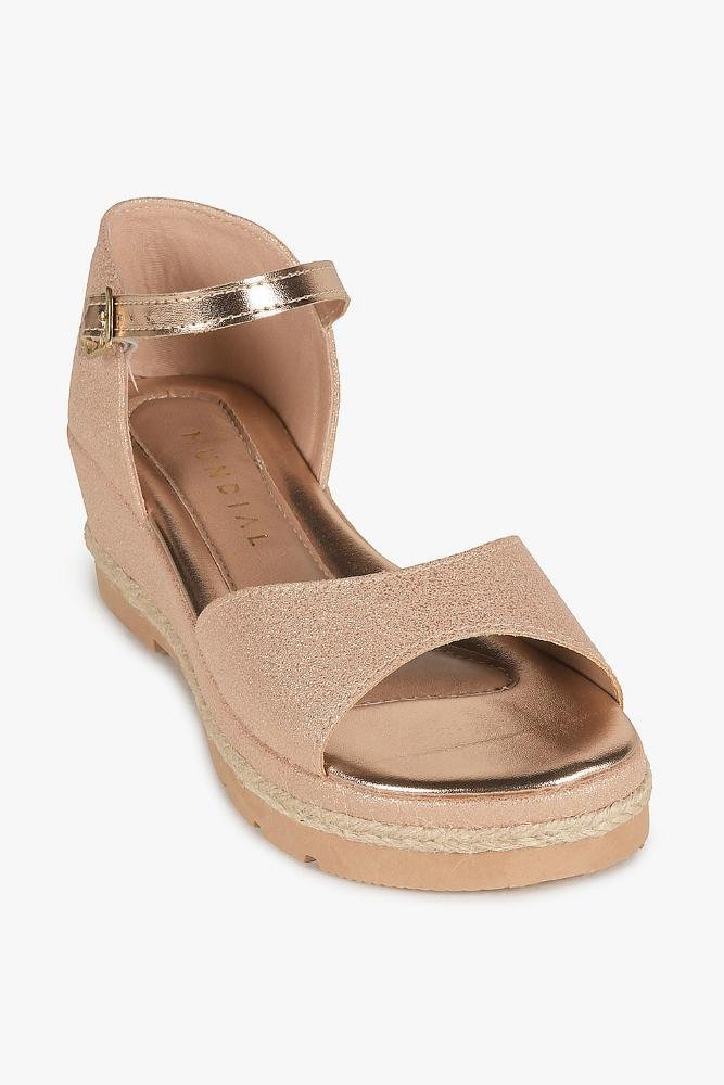 Sandália Infantil Anabela Menina Fashion Lyne Cobre 4