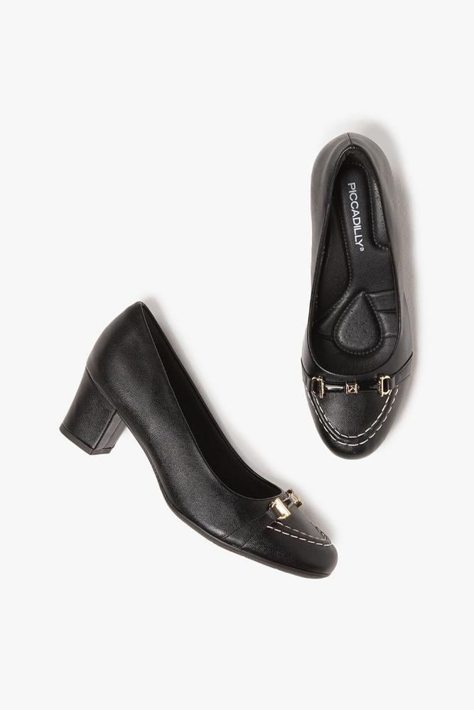 Conforto Feminino Salto Médio Piccadilly Umbridge Preto 3