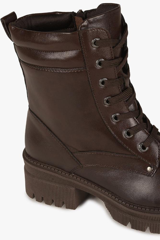 Bota Feminina Coturno Mooncity Abgail Marrom 2