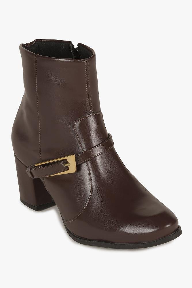 Bota Feminina Cano Médio Costes Dalas Café 4