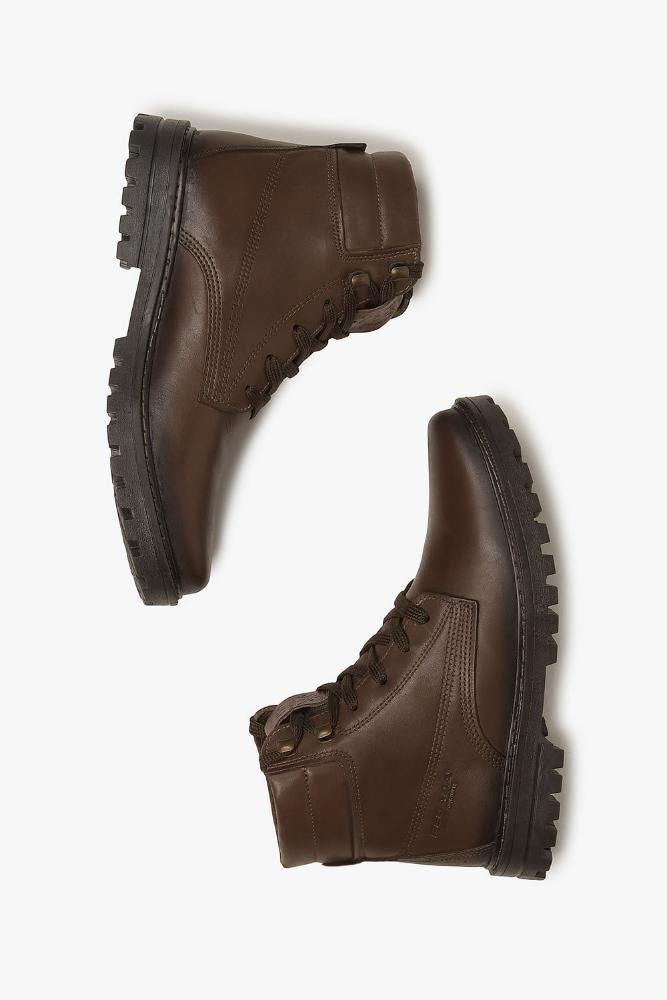Bota Masculina Coturno Pegada Pinhão Marrom 3