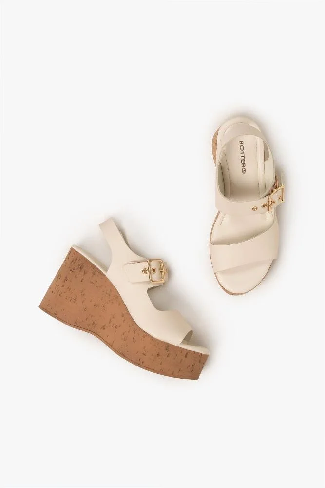 Sandália Feminina Anabela Bottero Renata Off White 3