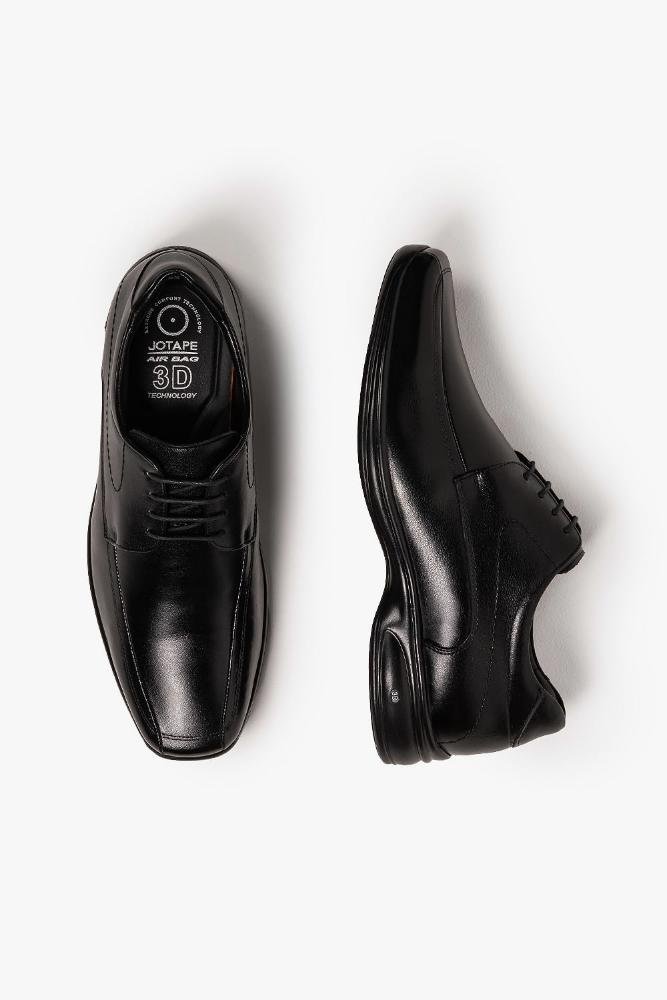 Sapato Masculino 3D Vision Jota Pe Preto 3