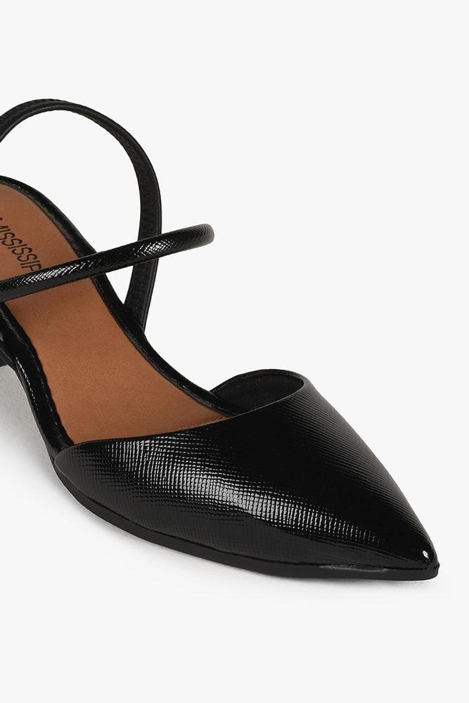 Scarpin Feminino Slingback Mississipi Laila Preto 2