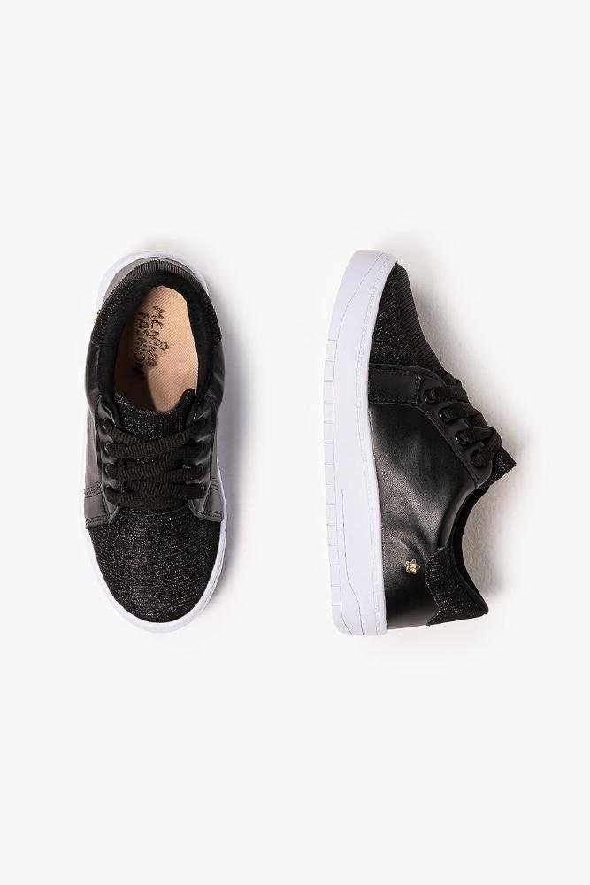 Tênis Infantil Menina Fashion Tay Preto 3