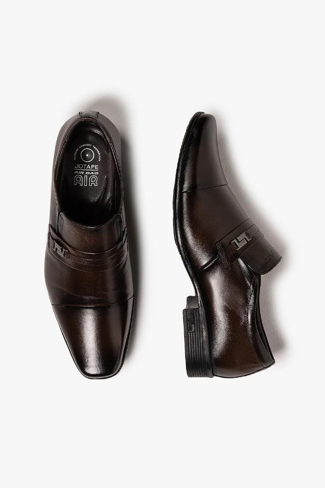 Sapato Social Masculino Jota Pe Air Winner Sport Marrom 3