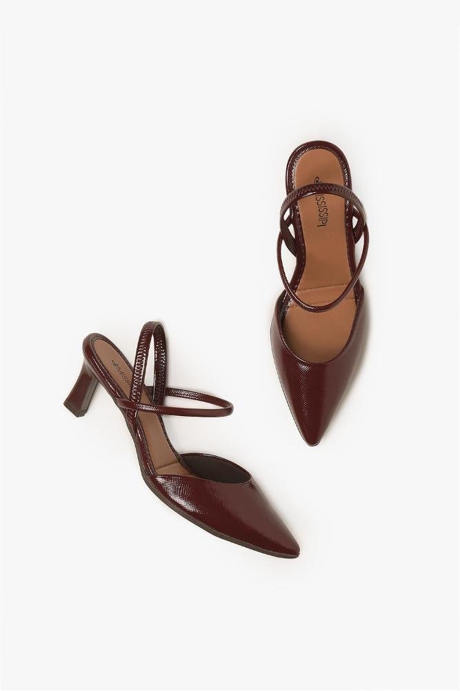 Scarpin Feminino Slingback Mississipi Laila Bordo 3
