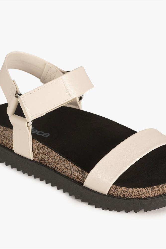 Papete Feminina Moleca Anna Off White 2