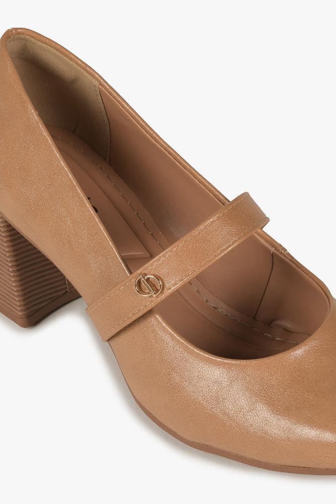 Sapato Feminino Boneca Dakota Barbara Bege 2