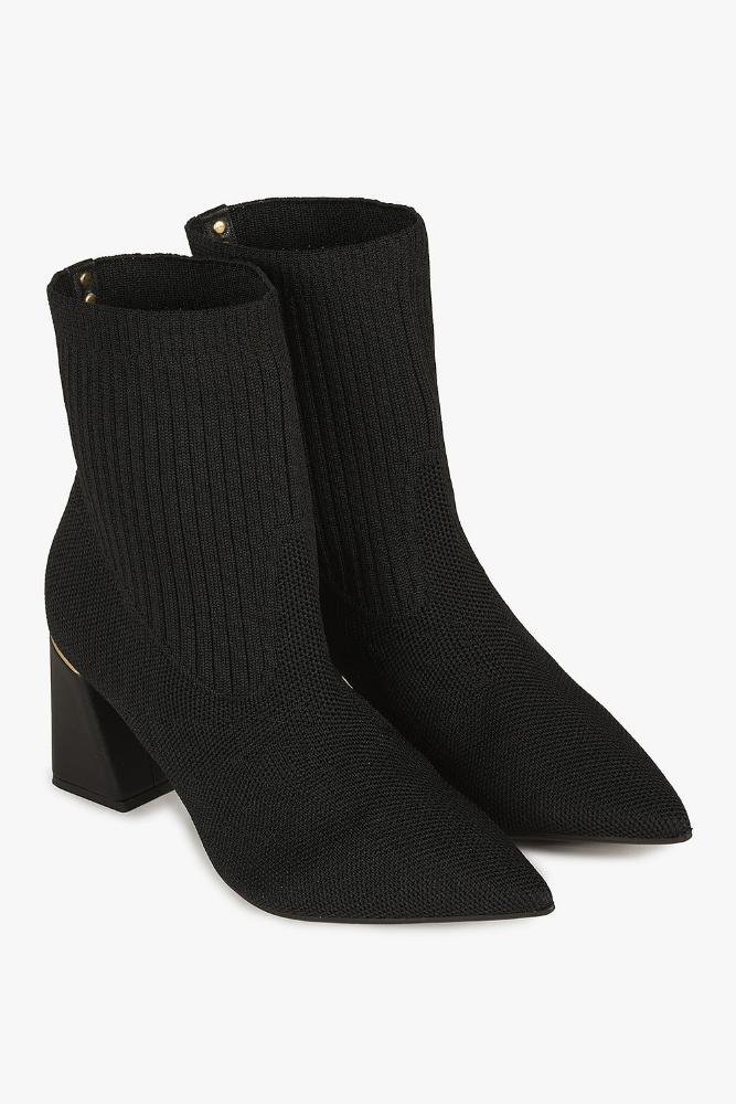 Bota Feminina Cano Curto Bebecê Sansa Preto 4