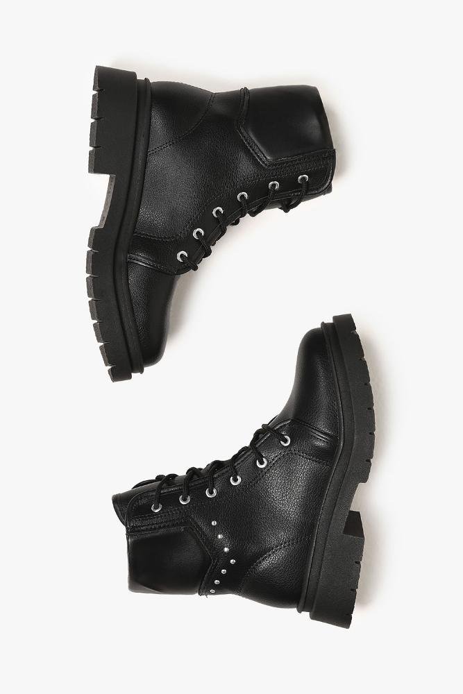 Bota Infantil Coturno Cano Curto Molekinha Klear Preto 3