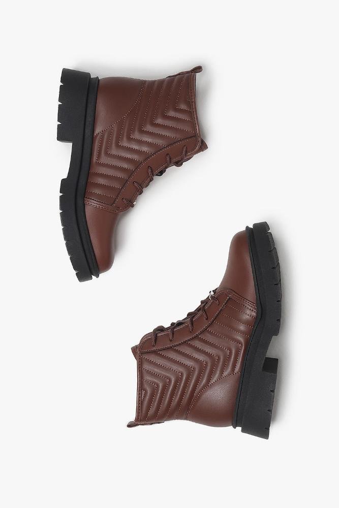 Bota Infantil Coturno Cano Curto Molekinha Mirian Caramelo 3