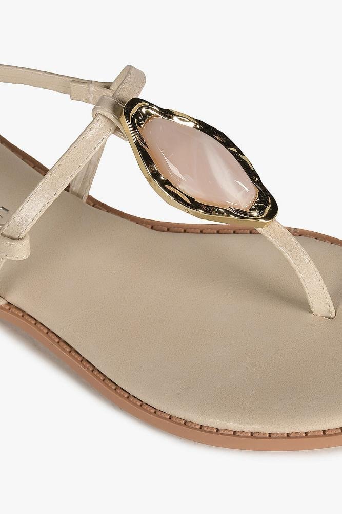 Rasteira Feminina Costes Phelicia Off White 2