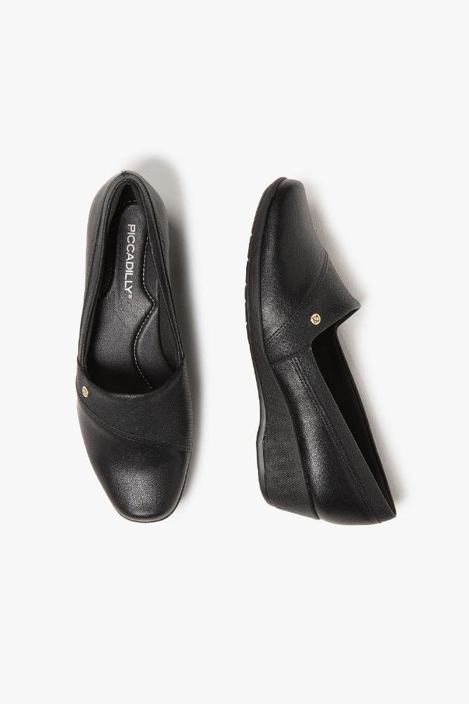 Conforto Feminino Salto Médio Piccadilly Delfina Preto 3