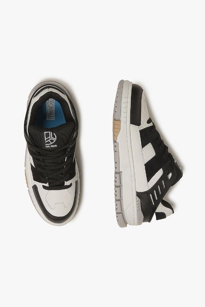 Tênis Da Rua Casual Myzithres Branco/Preto 3