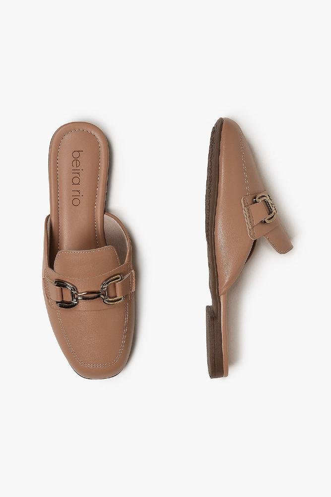 Mule Feminino Beira Rio Otilia Bege 3