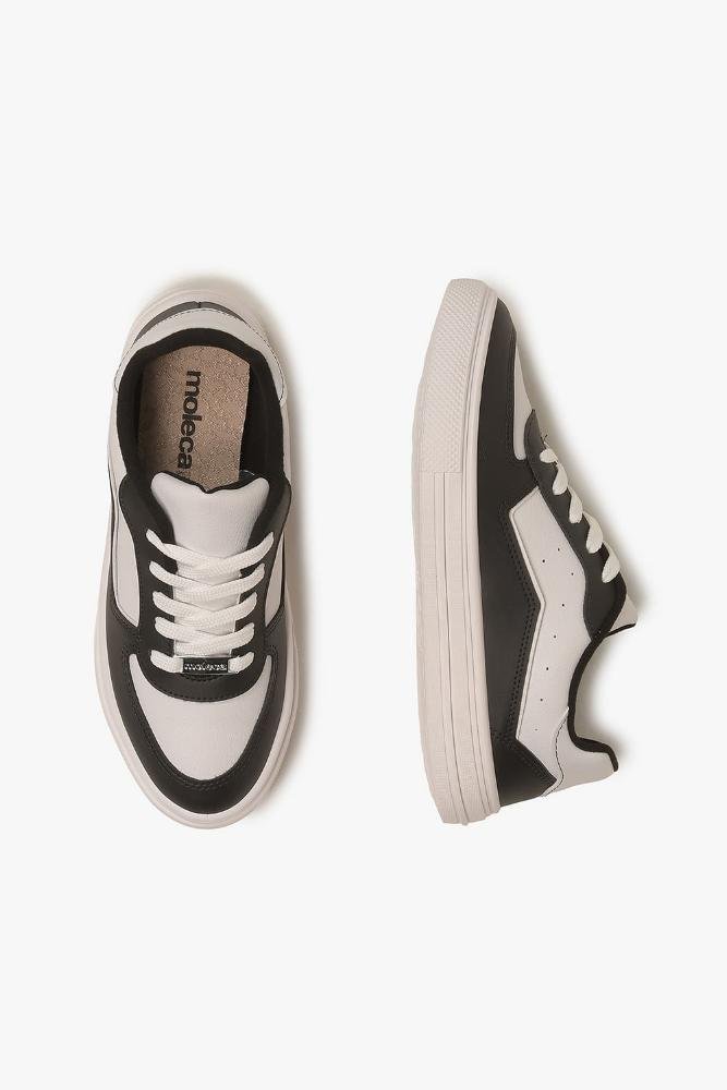 Tênis Feminino Moleca Luizza Branco/Preto 3