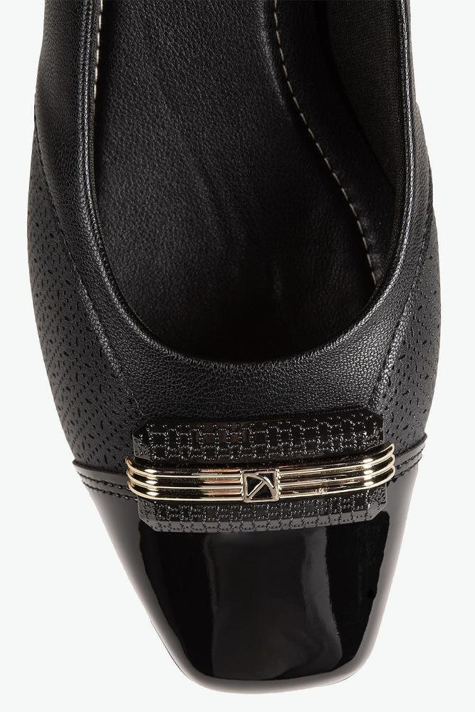 Conforto Feminino Salto Médio Piccadilly Delfina Preto 2