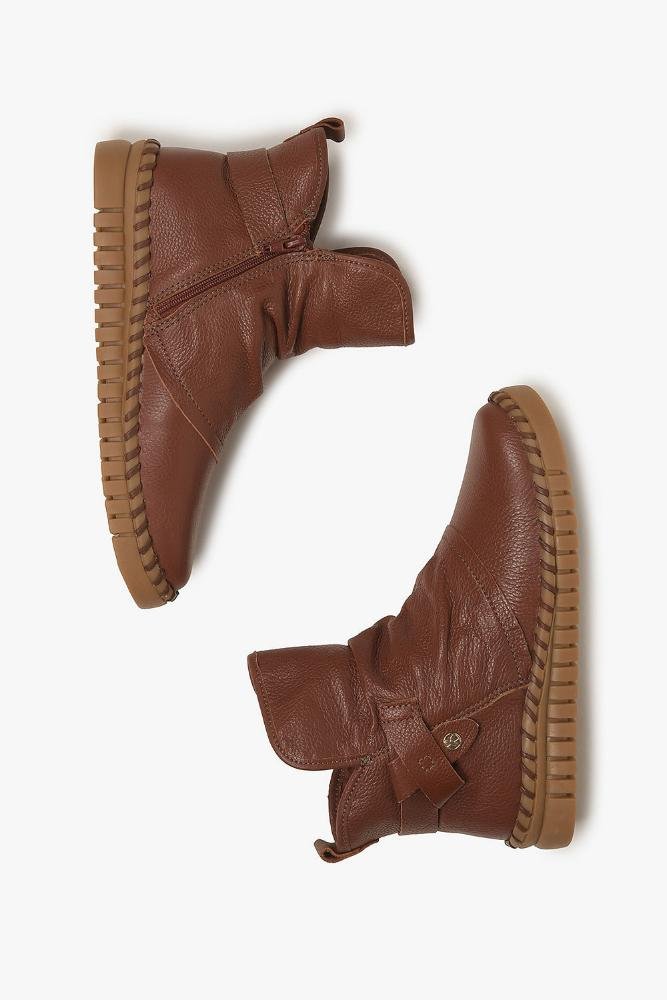 Bota Feminina Cano Curto Bottero Emily Marrom 3