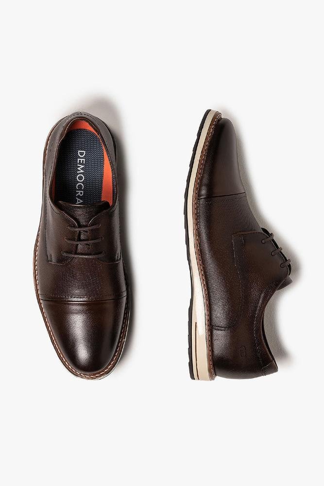 Sapato Casual Masculino Democrata Metropolitan Oliver Café 3