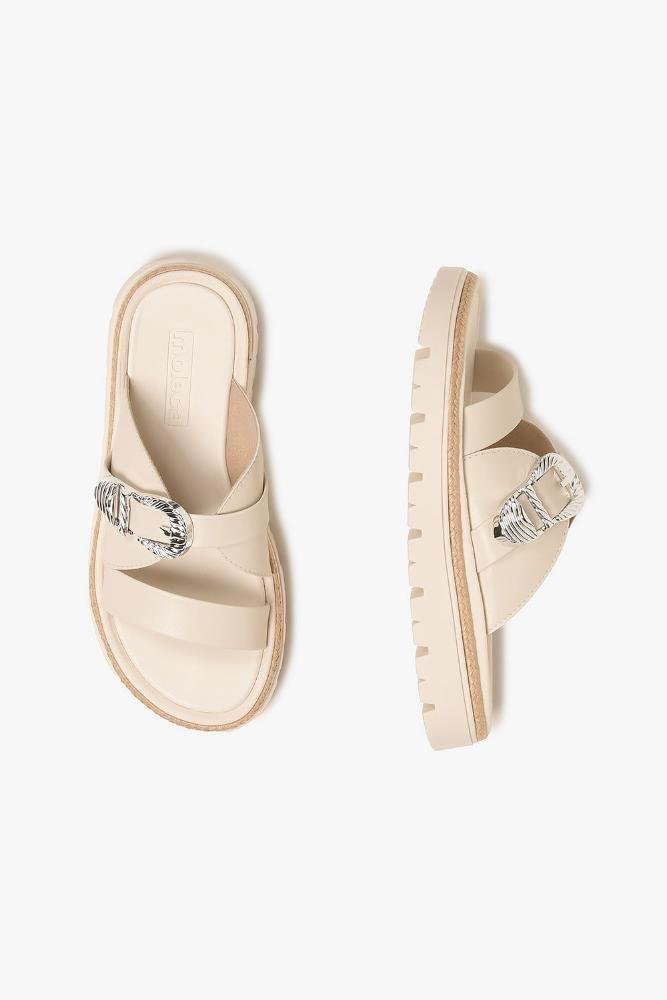 Papete Feminina Moleca Tatiane Off White 3