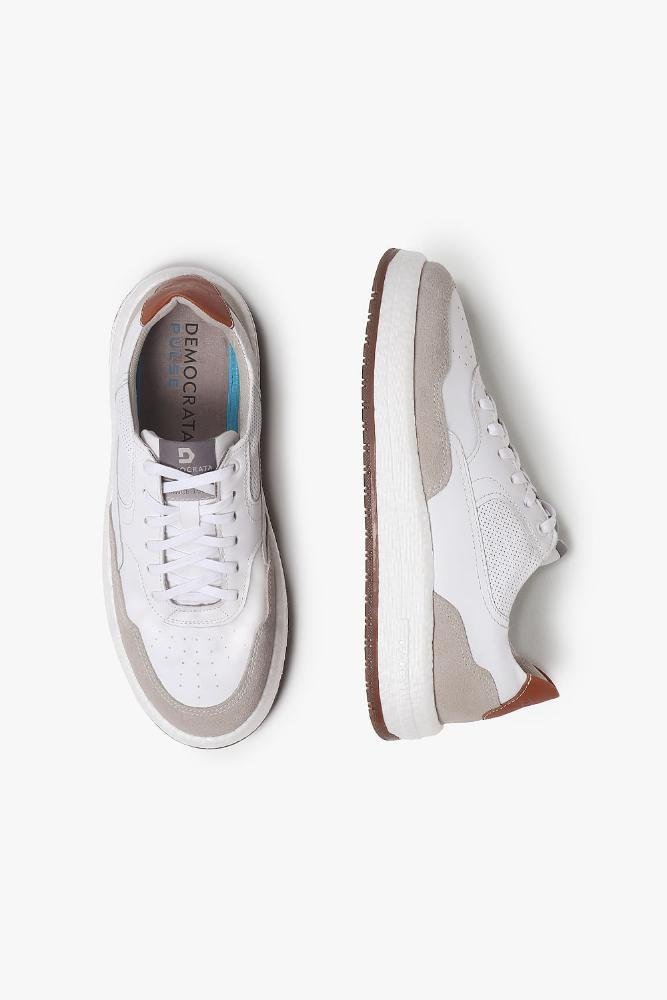 Sapatênis Masculino Democrata Denim Drake Pulse Branco 3