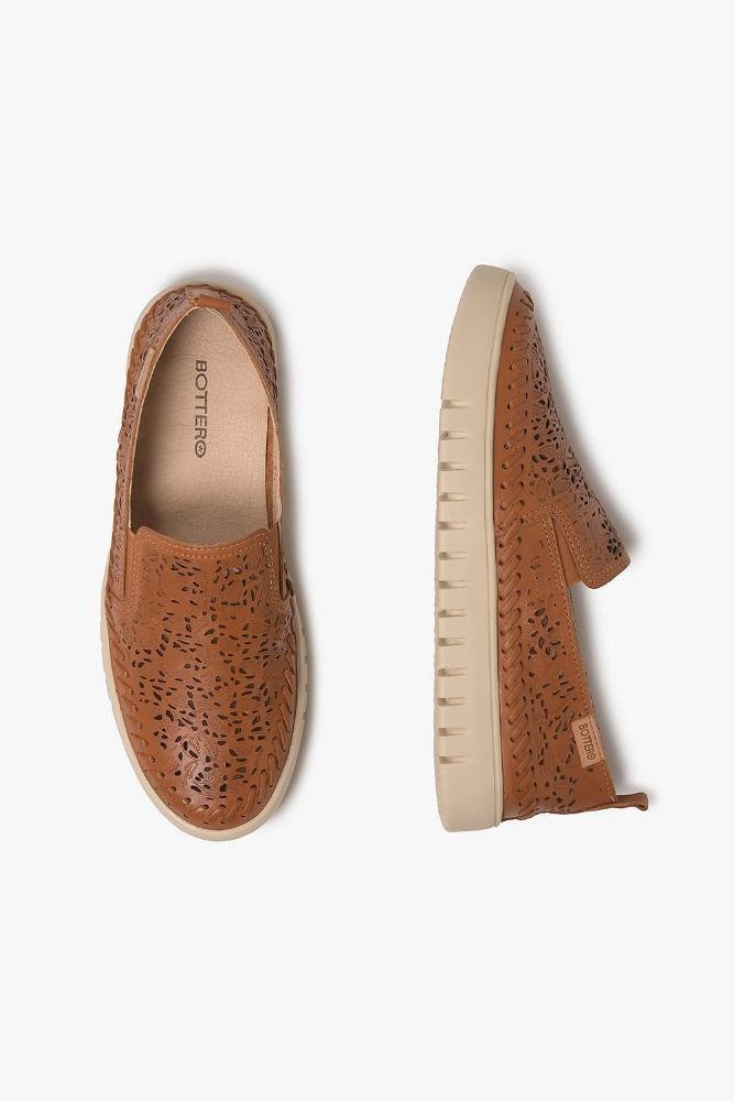Tênis Feminino Slip On Bottero Elizze Caramelo 6
