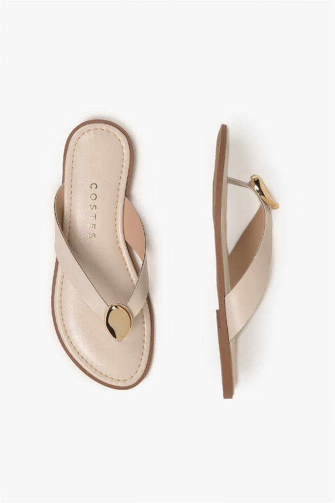 Rasteira Feminina Costes Josilene Off White 3