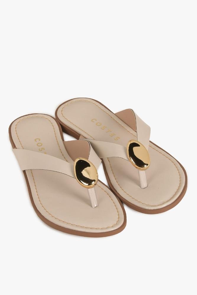 Rasteira Feminina Costes Josilene Off White 4