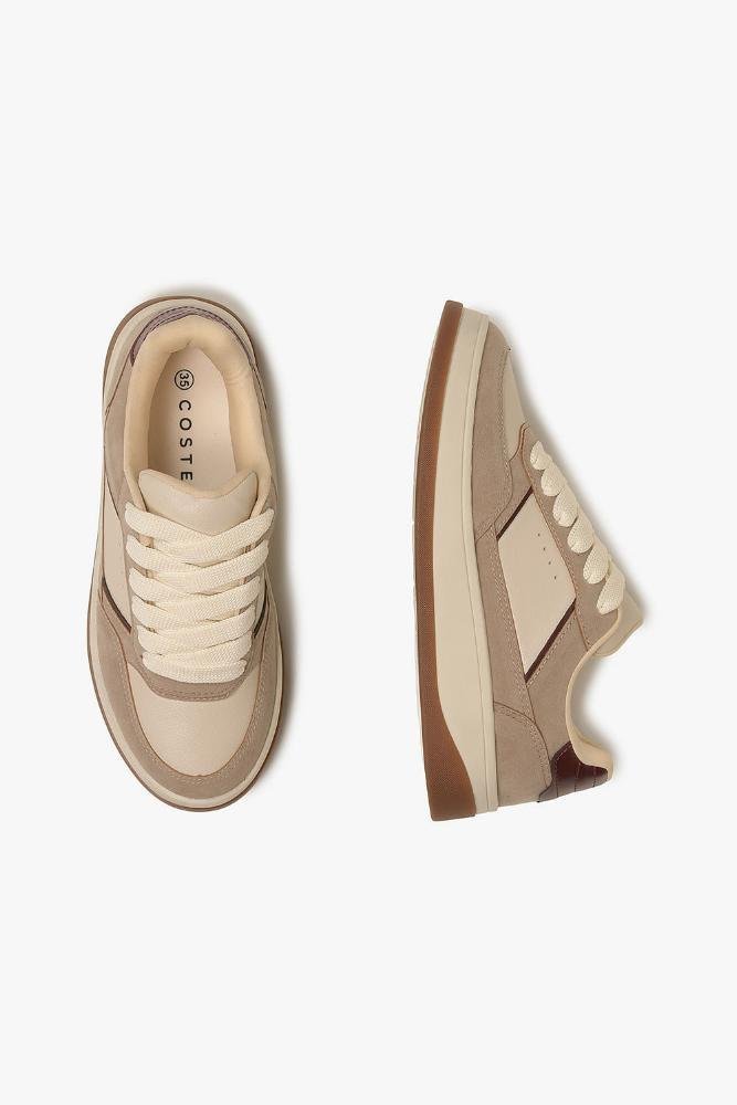 Tênis Feminino Costes Beth Bege 3