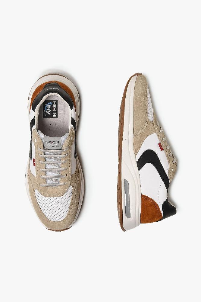 Tênis Masculino Sneaker Ferracini Vyper Branco/Bege 3