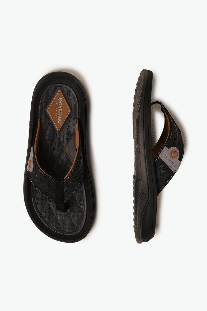 Chinelo Cartago Santorini Masculino Preto 3