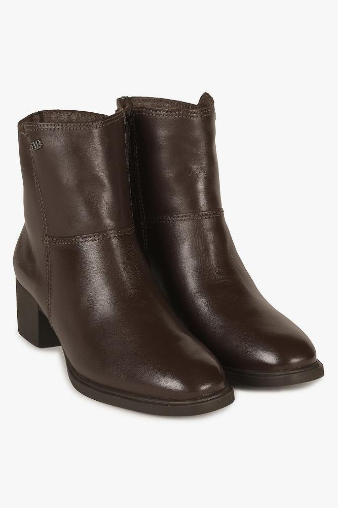 Bota Feminina Cano Curto Bottero Rozetta Marrom 2