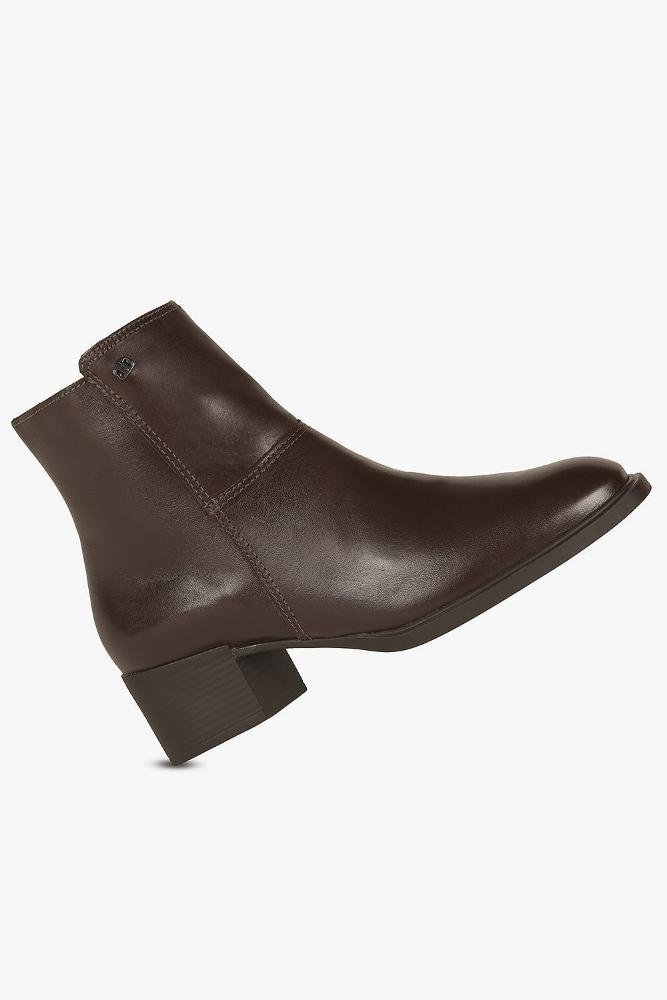 Bota Feminina Cano Curto Bottero Rozetta Marrom 4
