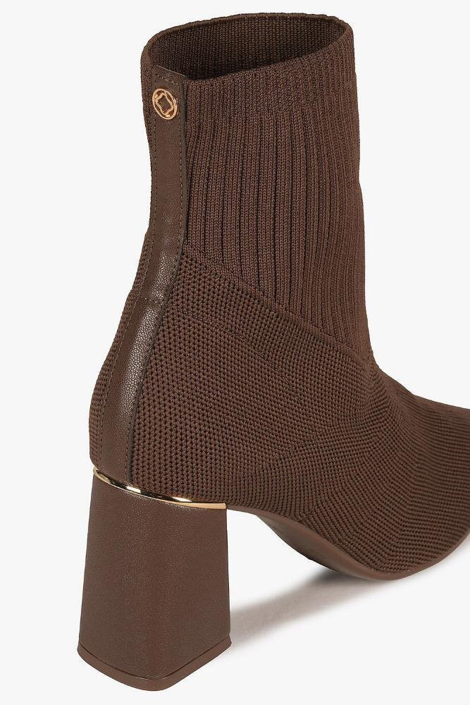 Bota Feminina Cano Curto Bebecê Sansa Café 2